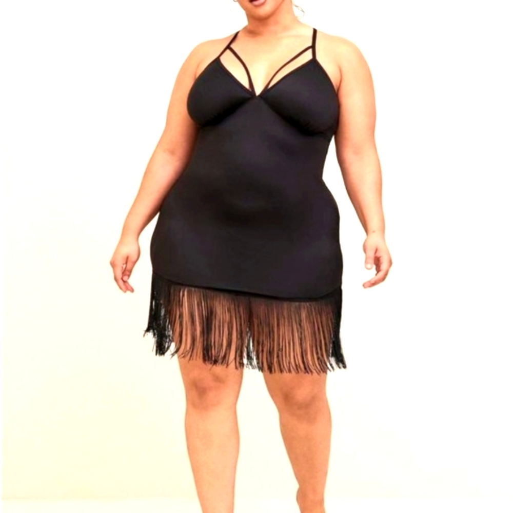 ❤️NWT TORRID LINGERIE - FRINGE CHEMISE STRAPPY FLAPPER COSPLAY - PLUS SIZE 4X